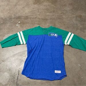 Vintage throwback Mitchell & ness Seattle Seahawks long sleeve